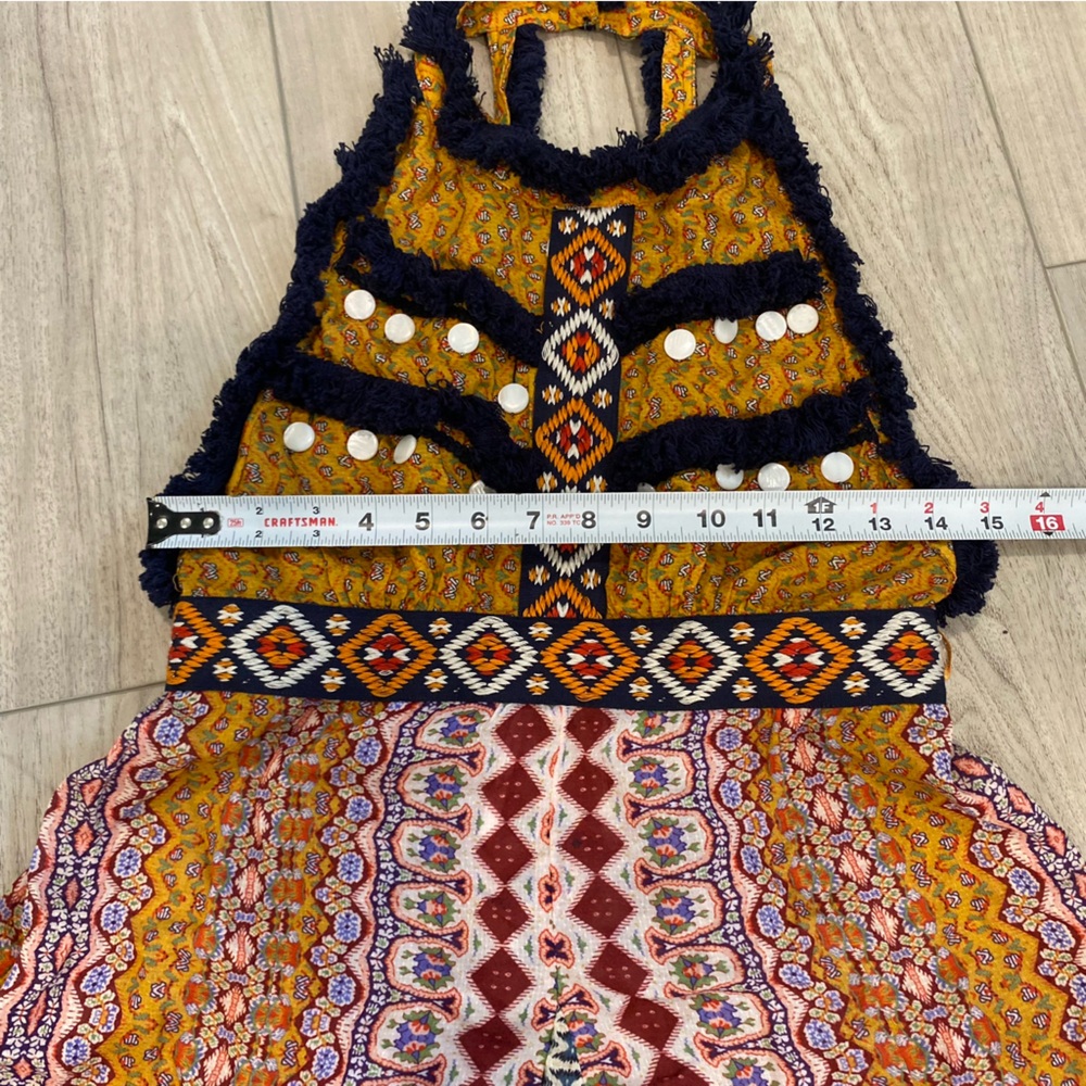 Anthropologie Deco Cover-Up Maxi Dress Multicolor Bohemian Maxi Skirt, Size Xs - Picture 11 of 16